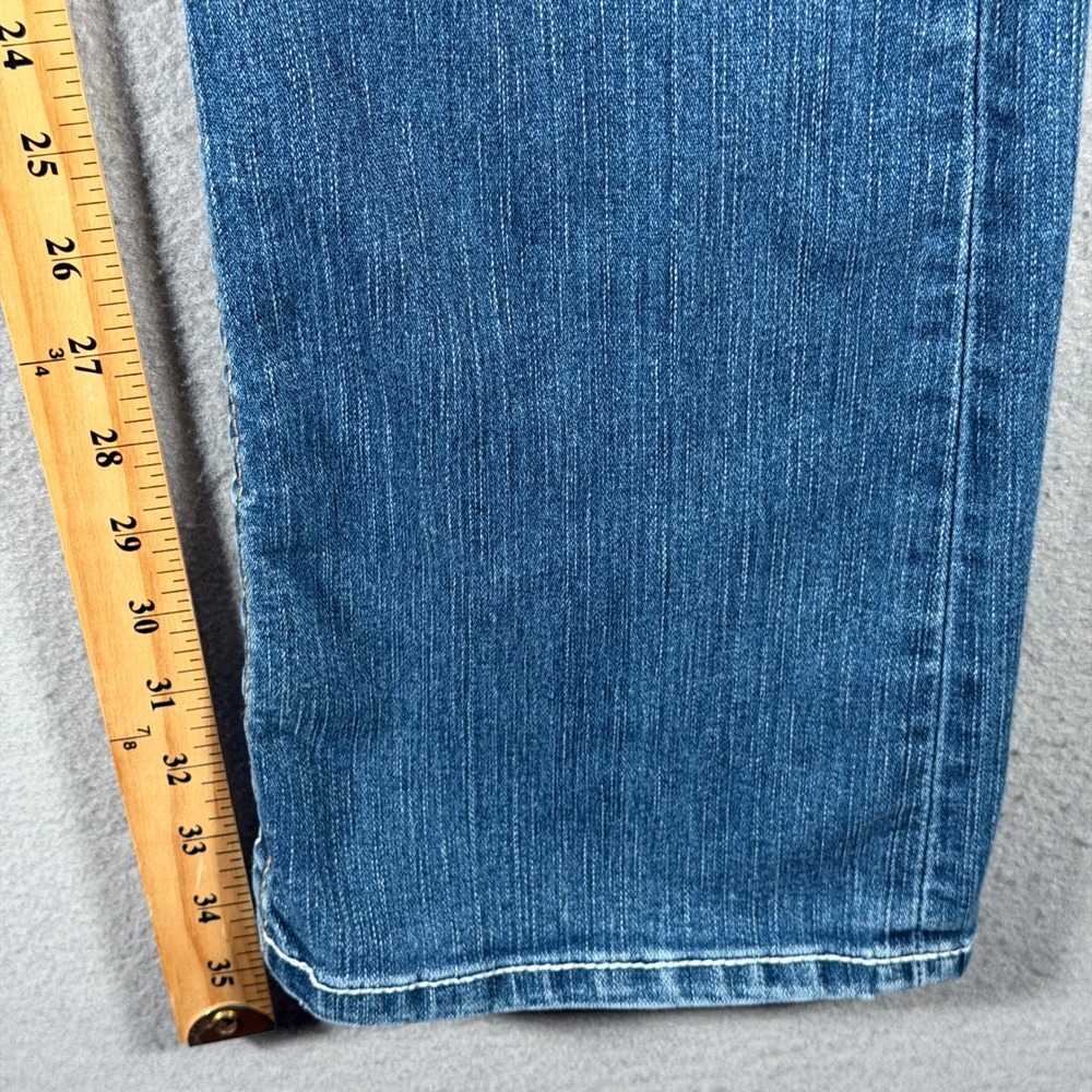 BKE Kate Bootcut Jeans Womens 28x35.5 Medium Wash Contrast Stitch Stretch Denim - Picture 7 of 16